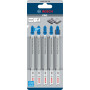 5 Lames scie sauteuse BIM Speed Métal 132mm , Pas : 1,2mm T321AF