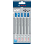 5 Lames scie sauteuse BIM Speed Métal 132mm , Pas : 2mm T321BF