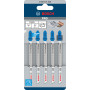 5 Lames scie sauteuse HSS Spécial Aluminium 100mm , Pas : 3mm T227D
