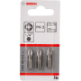 3 EMBOUTS DE VISSAGE QUALITE EXTRA-DURE PH2 EMMANCHEMENT HEXAGONAL 25MM