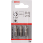 3 EMBOUTS DE VISSAGE QUALITE EXTRA-DURE PZ2 EMMANCHEMENT HEXAGONAL 25MM