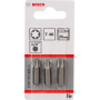 3 EMBOUTS DE VISSAGE QUALITE EXTRA-DURE T40 EMMANCHEMENT HEXAGONAL 25MM