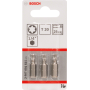 3 EMBOUTS DE VISSAGE QUALITE EXTRA-DURE T20 EMMANCHEMENT HEXAGONAL 25MM