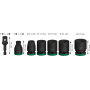 Coffret de douilles PRO Impact 13,17,19,21,24 39MM