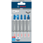 5 Lames scie sauteuse PRO BIM Speed Métal 92mm , Pas : 2mm T121BFC