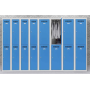 Casiers CARAY Ligne 250 GRIS (RAL 7035) /BLEU CLAIR (RAL 5012)