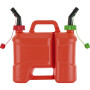 JERRYCAN DOUBLE COMPARTIMENT 5L+3L AVEC BEC RIGIDE