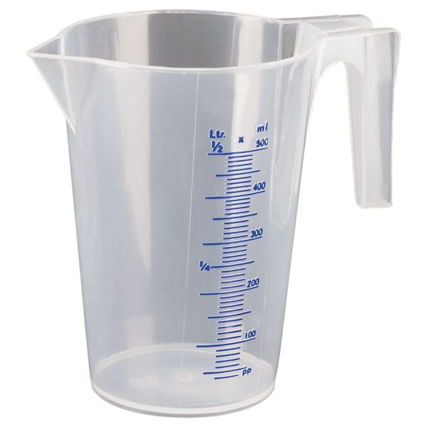 BROC VERSEUR-PP-1 LITRE , TRANSPARENT-MESURE ML/L-US GAL/UK GAL