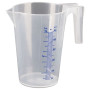 BROC VERSEUR-PP-1 LITRE , TRANSPARENT-MESURE ML/L-US GAL/UK GAL