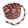 CORDAGE PP BALISAGE D16 C25M BLANC/ROUGE