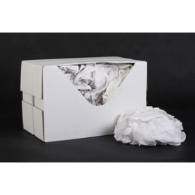 Chiffon poly coton tissé blanc carton de 10 kg