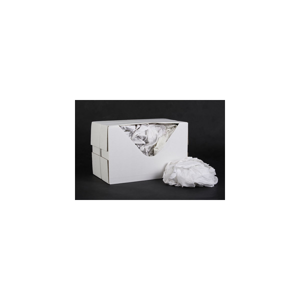 Chiffon poly coton tissé blanc carton de 10 kg