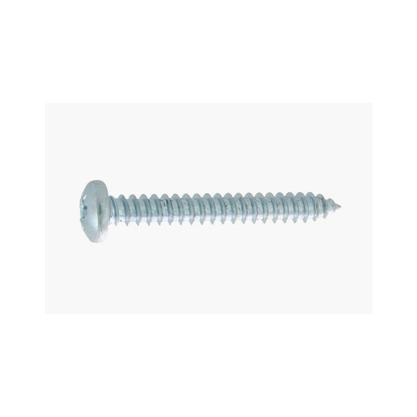 Vis tôle tête cylindrique Pozidriv en acier zingué blanc - DIN 7981