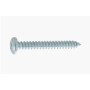 Vis tôle tête cylindrique Pozidriv en acier zingué blanc - DIN 7981