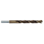 Foret métal TC HSS-E5 (cobalt 5%) -Revêtu GOLD -DIN338 -h8 -3xd -Pointe en croix -Queue réduite