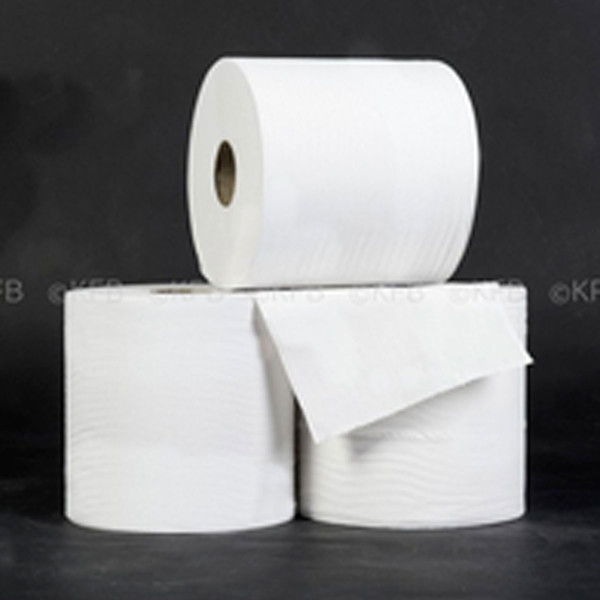 Bobine industrielle pure ouate blanche 1000 feuilles