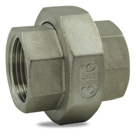 Raccord union INOX à portée conique FEMELLE/FEMELLE