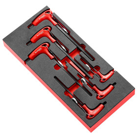 Module mousse, clés 6 pans en T, de 3 à 10 mm, 6 pcs - FACOM MODM.84TZJ6SLS