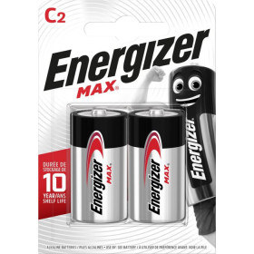 2 PILES LR14 1.5V ALCALINE ENERGIZER MAX