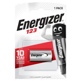 PILE CR123A DL123 CR17345 3V LITHIUM ENERGIZER B1