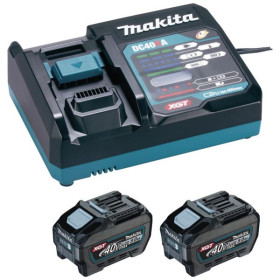 Pack energie Makita 40V 5Ah - 2 batteries + chargeur