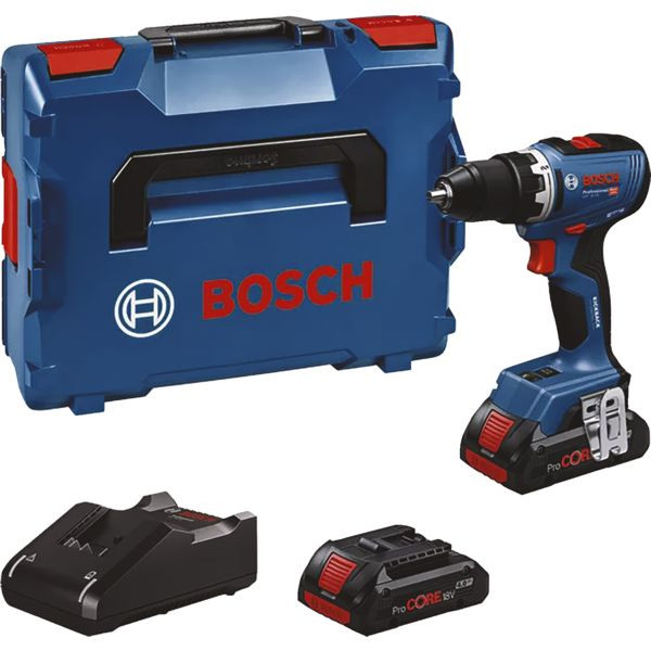 Perceuse visseuse GSR 18V-65 - 2 batteries PROCORE 4,0 Ah + chargeur + coffret L-Boxx
