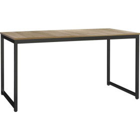 Bureai SIMPLO 160x80 H73CM - Pietement ANTHRACITE - Plateau Noyer