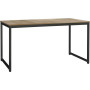 Bureai SIMPLO 160x80 H73CM - Pietement ANTHRACITE - Plateau Noyer