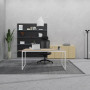 Bureau SIMPLO  160x80 H73cm - Pietement BLANC - Plateau CHENE CLAIR