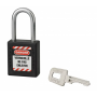 Cadenas de consignation 40 mm anse acier Ø 6 X 38 mm NOIR