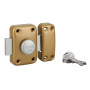 Verrou de porte d'entrée CAPITAL à bouton et cylindre - 3 clés