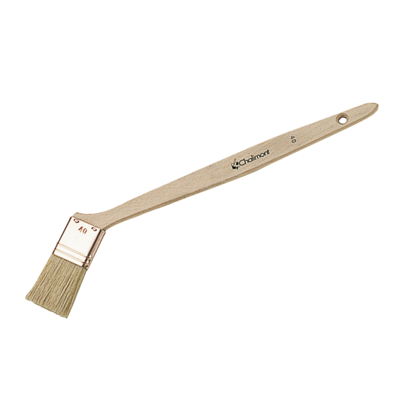 Brosse plate coudée sur chant