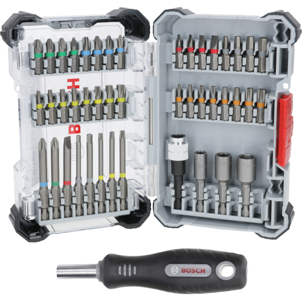 Coffret d'embouts de vissage Extra Hard, 44 pièces avec tournevis