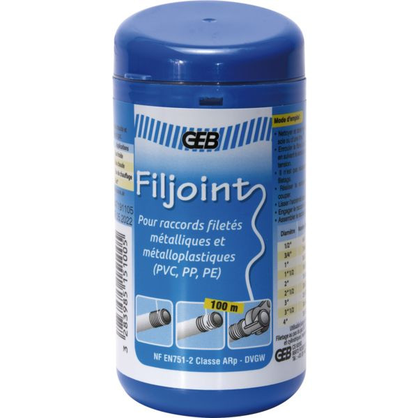 FILJOINT fil imprégné eau potable- dévidoir de 100 mètres