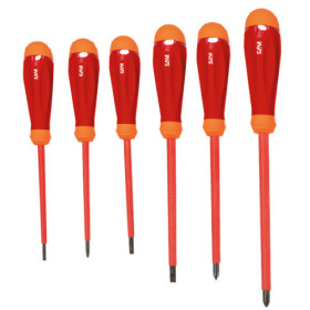 JEU DE 6 TOURNEVIS ISOLES 1000 VOLTS ZTC-J6