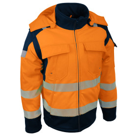 Veste haute visibilité softshell 2 en 1 - Doublée polaire