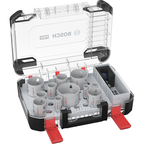Coffret de 11 scies trépans PRO Multi Material PC Plus - 20 22 25 32 35 40 44 51 60 64 76