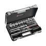 Coffret de douilles 1/2" 12 pans, MBOX, 30 pièces - FACOM S.161-5P12