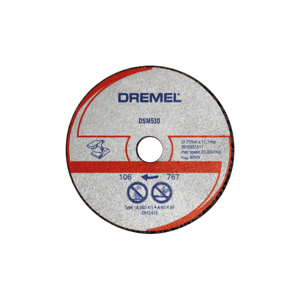Disque à tronçonner pour métal et plastique DREMEL DSM510