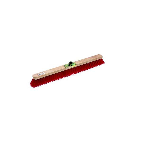 Balai de cantonnier rouge 100 cm