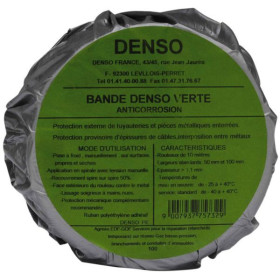 BANDE DENSO VERTE PROTECTION EN ROULEAU 100MM X 10M