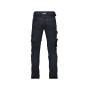 Jeans stretch DASSY avec poches genoux Bleu/Noir