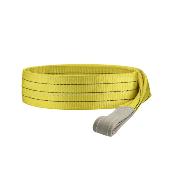Elingue plate double epaisseur à boucles - Charge de travail 2 T X 1,5M