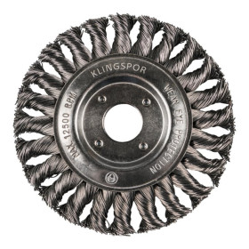 BROSSE CIRCULAIRE D.125 BR600Z FILETAGE M14 FIL TORSADE ACIER 0,50