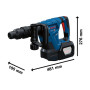 Marteau-piqueur sans-fil SDS max 8,5J GSH 18V-5 SOLO XL-BOXX