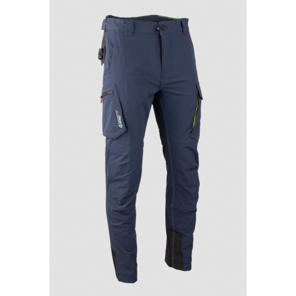 Pantalon stretch LMA FICTION zéro métal - Bleu marine