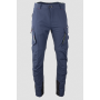 Pantalon stretch LMA FICTION zéro métal - Bleu marine