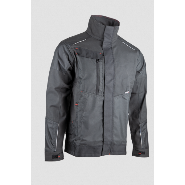 Veste bicolore stretch LMA AXONE - Gris nuit / Noir
