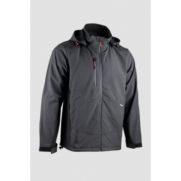 Blouson softshell bicolore LMA ROCK Gris nuit