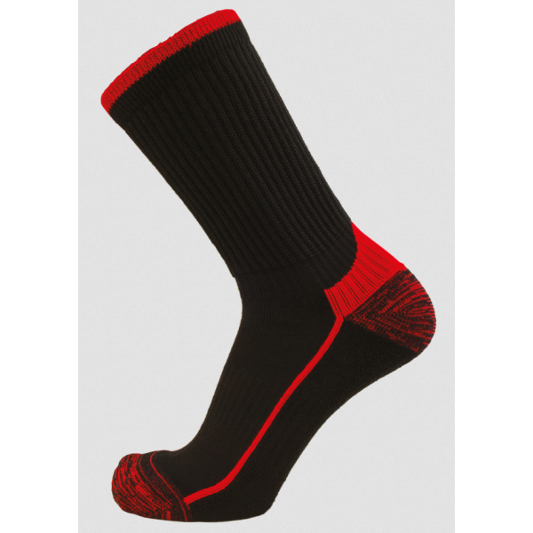 Chaussettes renforcées Coolmax LMA ZEUS Noir/Rouge